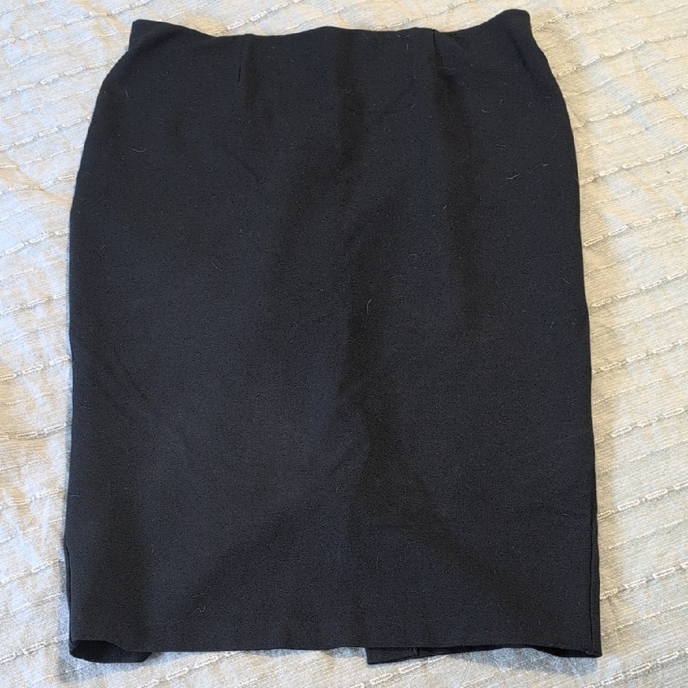 Prologue Classic Black Pull-on Long Pencil Skirt
